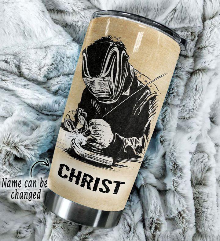 Personalized Welder Knowledge Stainless Steel Tumbler  27022102.CXT Custom Name XT
