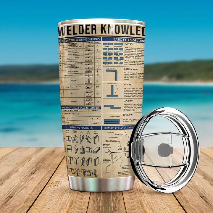 Personalized Welder Knowledge Stainless Steel Tumbler  27022102.CXT Custom Name XT