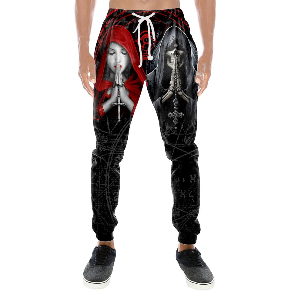 Skull And The Girl 3D All Over Printed Combo Hoodie + Sweatpant
