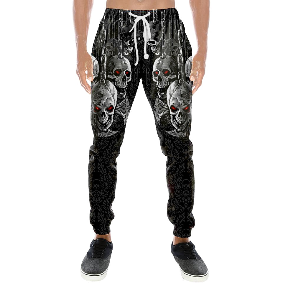 Dark Art Skull 3D All Over Printed Combo Sweater + Sweatpant