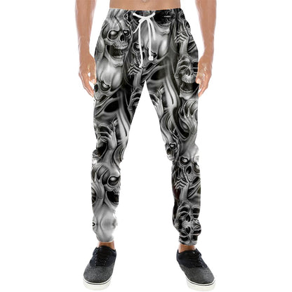 Three Wise Skull 3D All Over Printed Combo Sweater + Sweatpant