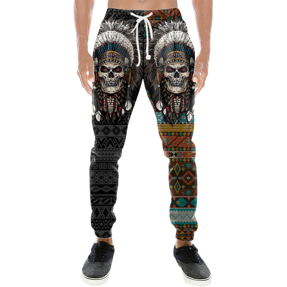 Native Skull 3D All Over Printed Combo Sweater + Sweatpant