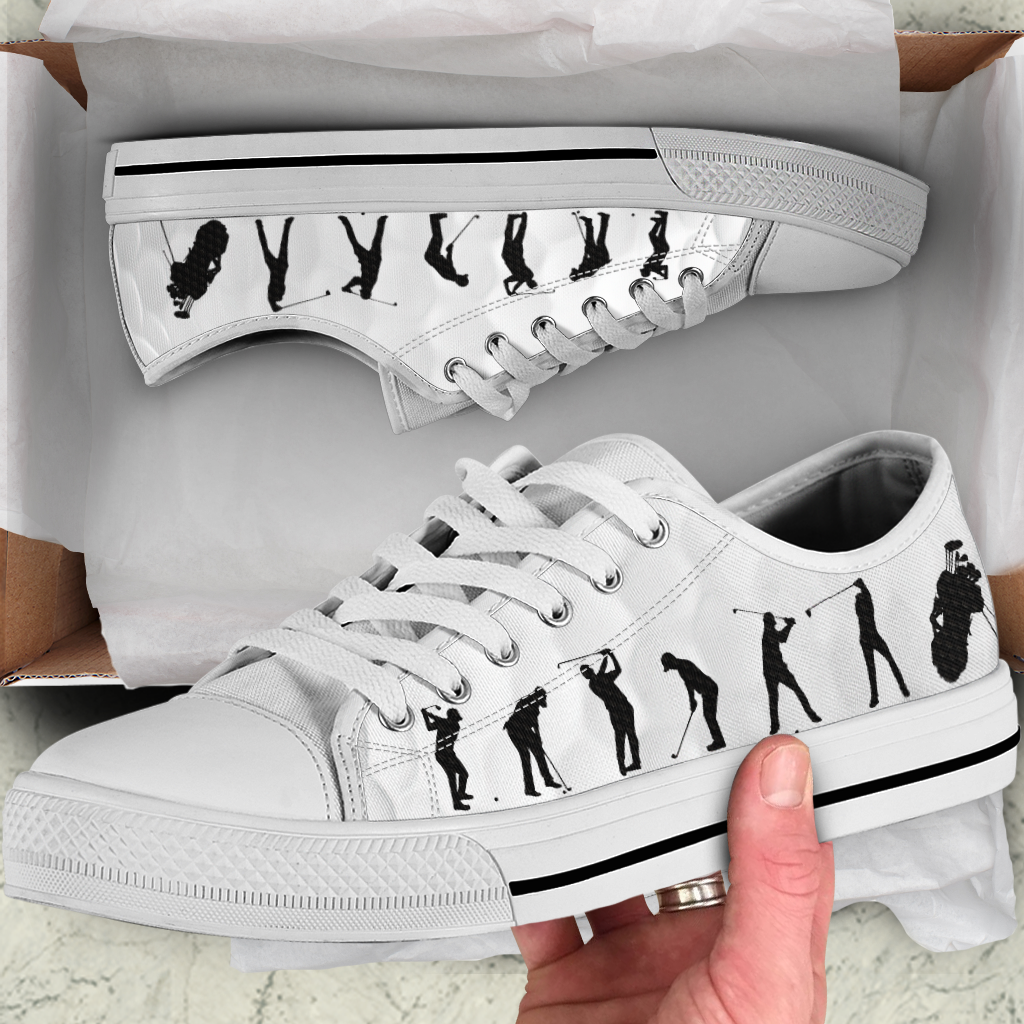 GOLF LOVERS WHITE LOW TOP SHOES SN13052105
