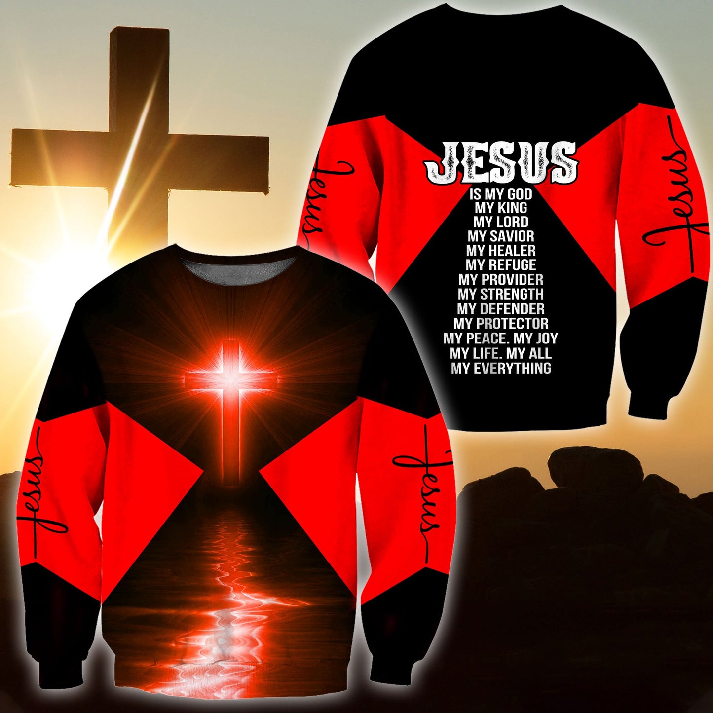 Premium Christian Jesus Catholic 3D Printed Unisex Shirts