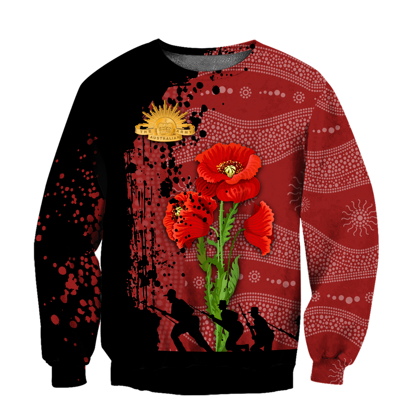 Premium Anzac Day Poppy 3D Printed Unisex Shirts TN