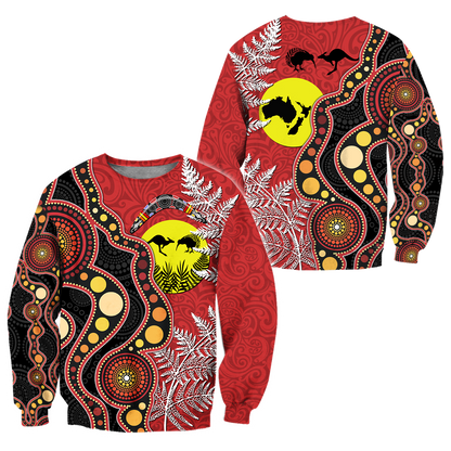 New Zealand Maori And Australia Aboriginal We Are Family 3D Printed Unisex Shirts TN
