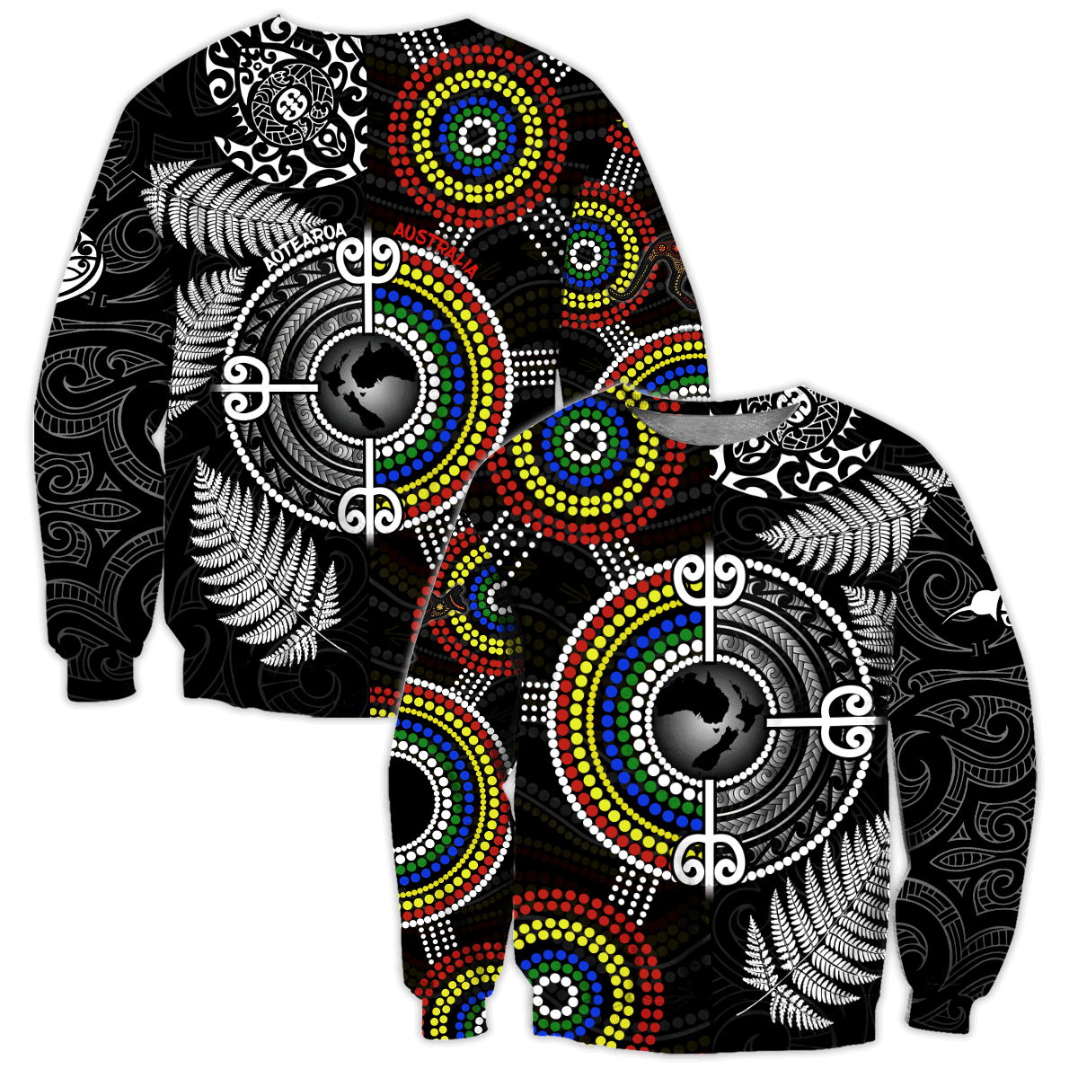 New Zealand Maori And Australia Aboriginal We Are Family 3D Printed Unisex Shirts TN