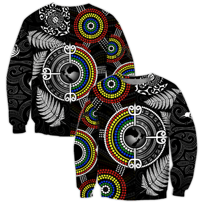 New Zealand Maori And Australia Aboriginal We Are Family 3D Printed Unisex Shirts TN