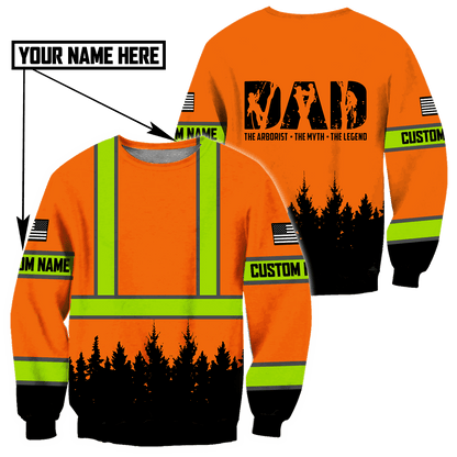 Custom name Arborist 3d hoodie shirt for men and women HHT17042102