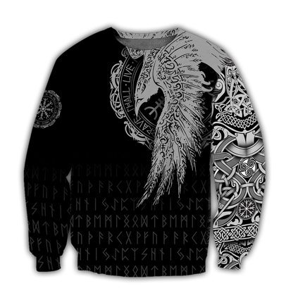 Premium Viking Raven Tattoo 3D Printed Unisex Shirts NTN24032102
