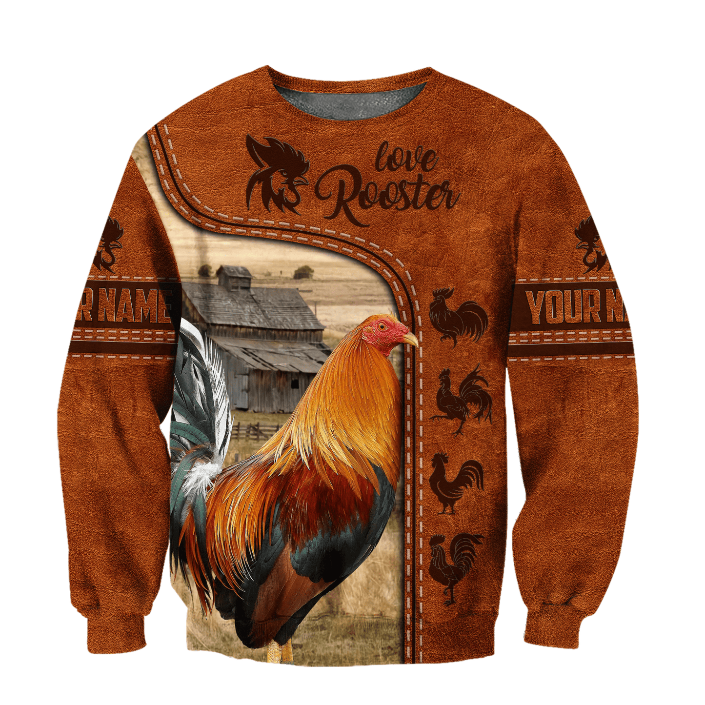 Personalized Rooster 3D Printed Unisex Shirts DA24042102