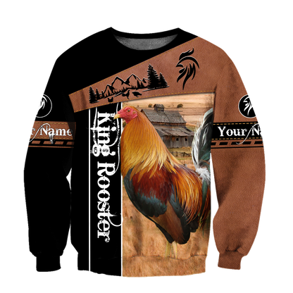 Personalized King Rooster 3D Printed Unisex Shirts SN27042103