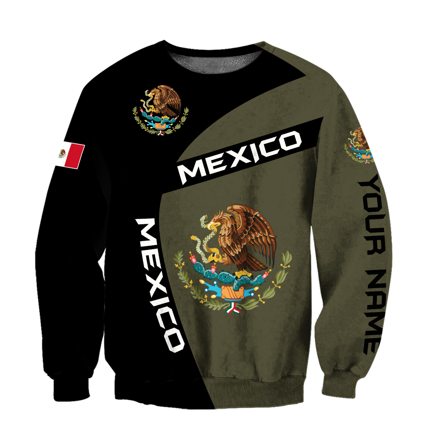 Personalized Mexico 3D All Over Printed Hoodie