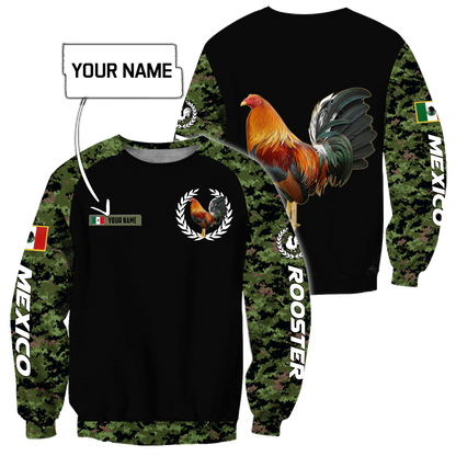 Personalized Mexican Rooster 3D Printed Unisex Shirts HHT10052103