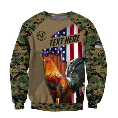 Personalized Rooster 3D Printed Unisex Shirts SN14052104