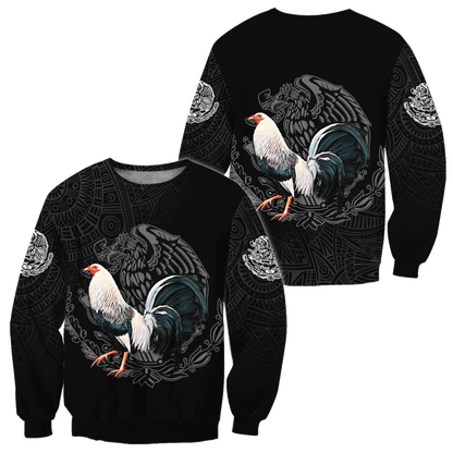 Mexican Rooster 3D Printed Unisex Shirts Pi17052103VH