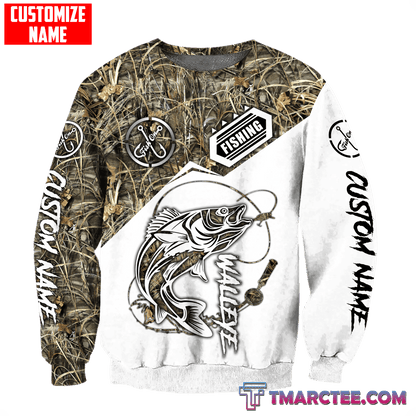 Custom name Walleye fishing Realtree fishing shirts for men and women DD20102106