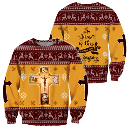 Jesus Christmas 3D All Over Printed Shirts For Men and Women