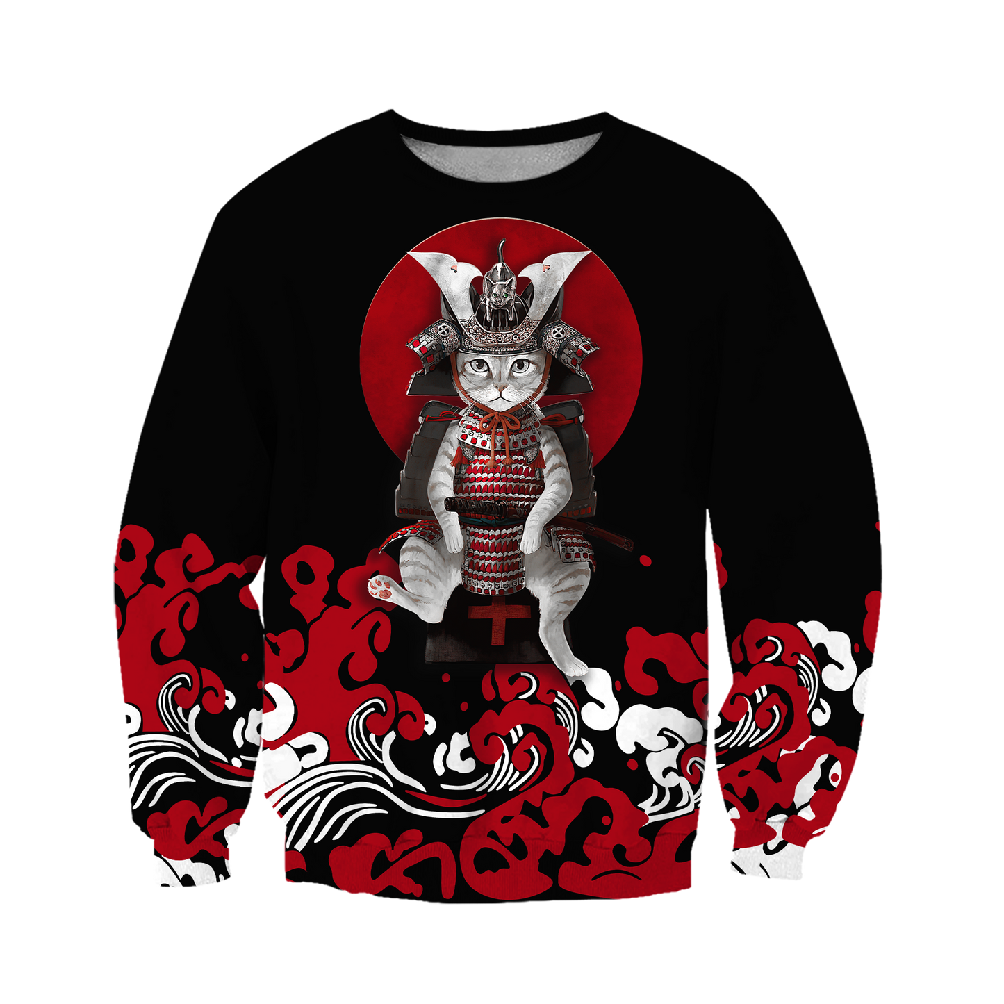 Cat Samurai 3D All Over Printed Unisex Shirts