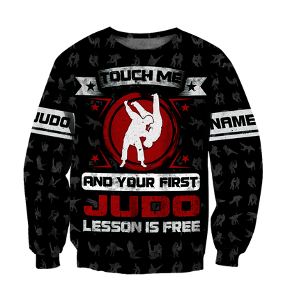 Customize Name Dont Touch Me Judo Hoodie For Men And Women TNA05042103