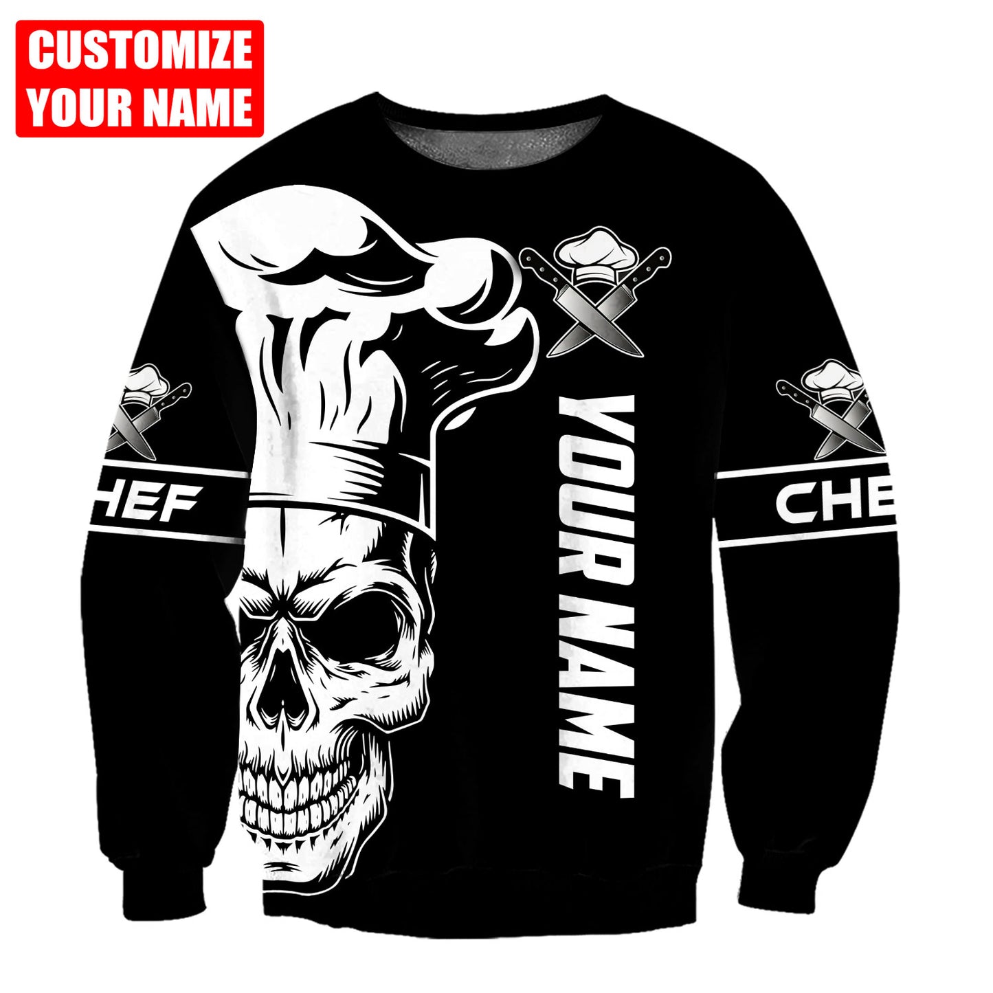 Custom Name Master Chef 3D All Over Printed Unisex Shirts