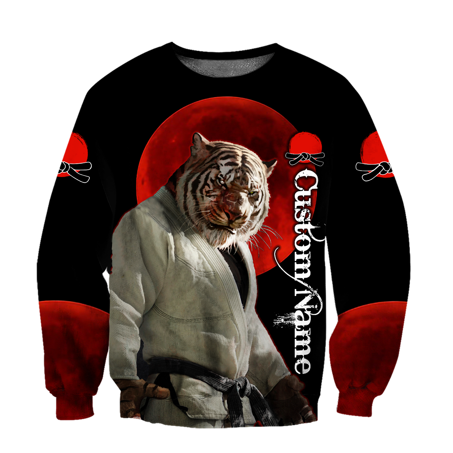 Customize Name Martial Tiger Art Hoodie For Men And Women DA03042104