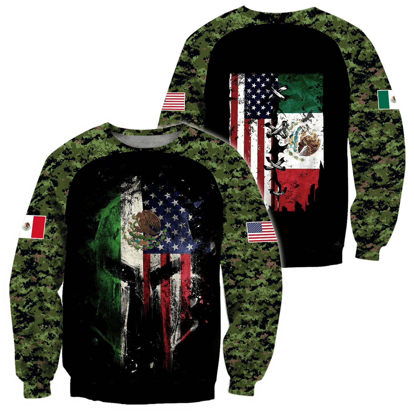 Mexico In My Vein 3D All Over Printed Unisex Shirts