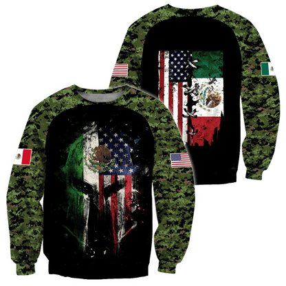 Mexico In My Vein 3D All Over Printed Unisex Shirts