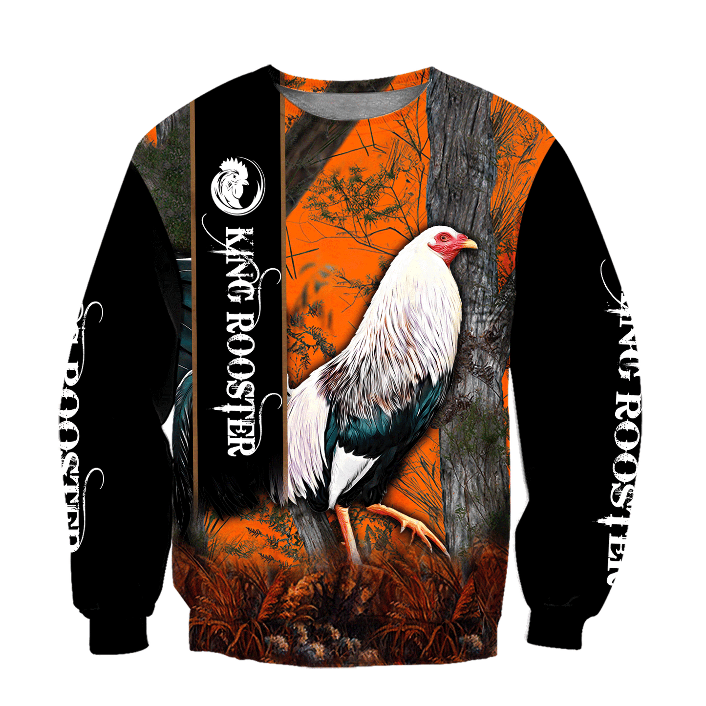 King Rooster Camo 3D All Over Printed Unisex Deluxe Hoodie ML