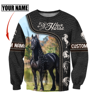 Personalized Name Premium Horse 3D All Over Printed Unisex Shirts CB