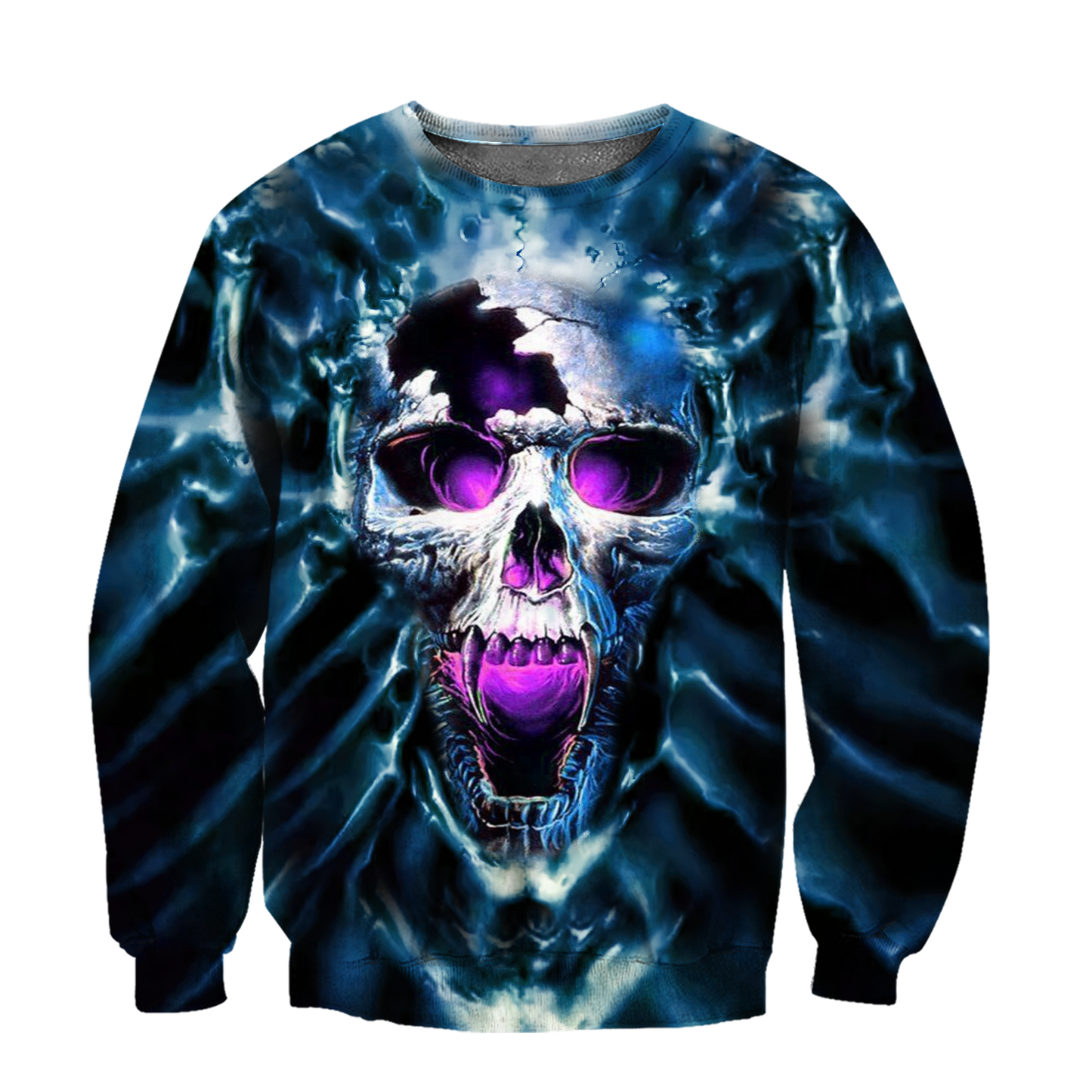 Purple Screaming Skull Hoodie For Men And Women MH23012104