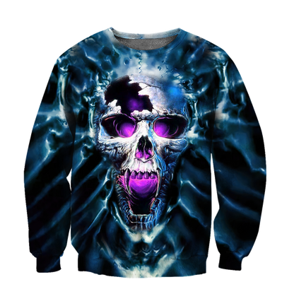 Purple Screaming Skull Hoodie For Men And Women MH23012104