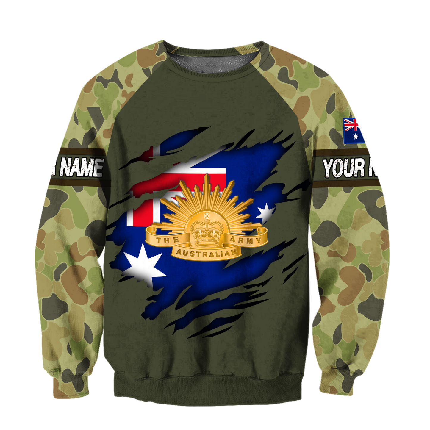 Personalized Australian Army Just The Tip I Promise 3D Printed Unisex Shirts TN