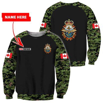 Personalized Name XT Canadian Armed Forces Pullover 3D All Over Printed Shirts PD15032102