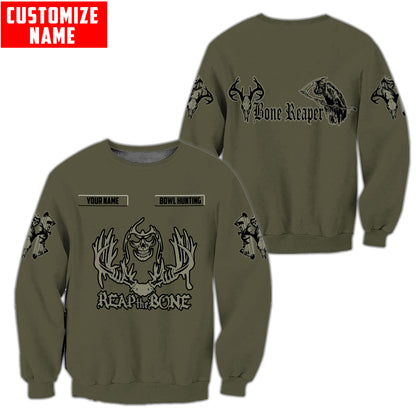 Customized Name Bowl Hunting 3D All Over Printed Unisex Shirt