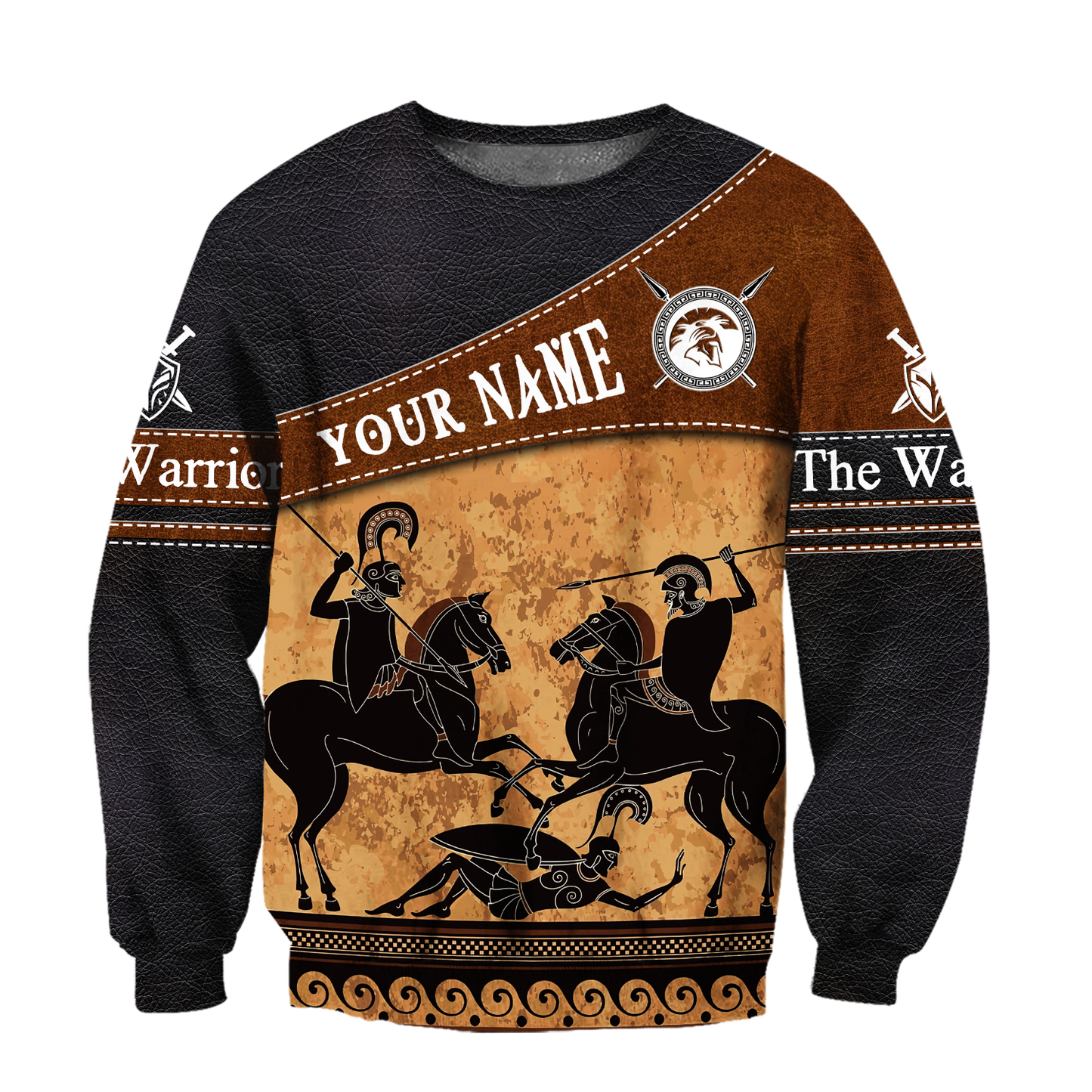 Custom name Ancient greece warrior Greek Mythology 3D print shirts