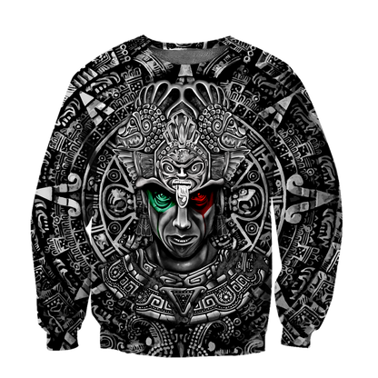 Aztec Warrior 3D All Over Printed Unisex Hoodie