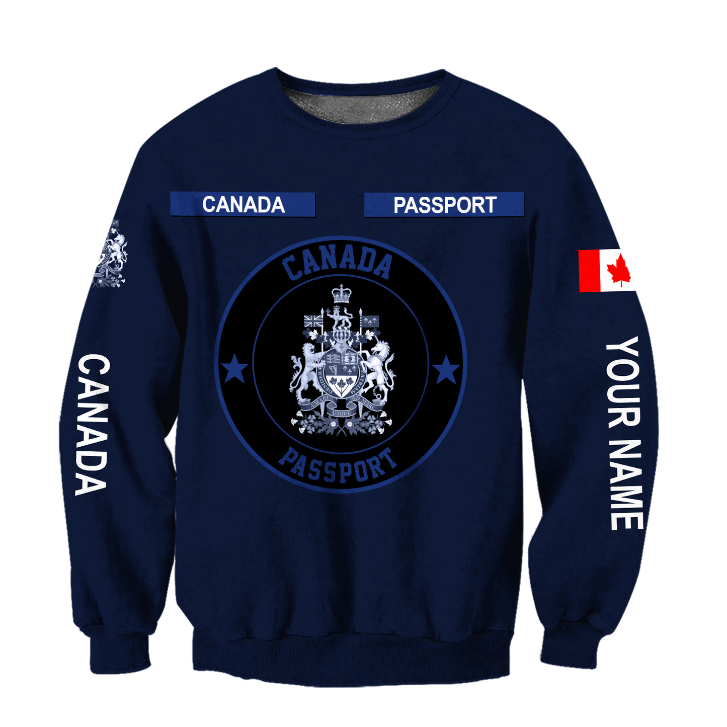 Personalized Name XT Canada Passport 3D All Over Printed Clothes DA17032104