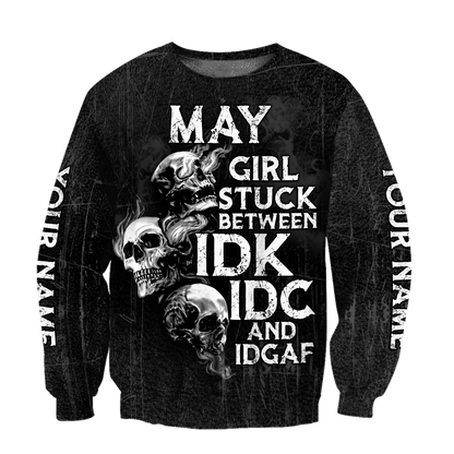 Customize Name May Girl Skull Hoodie For Men And Women TNA26042101