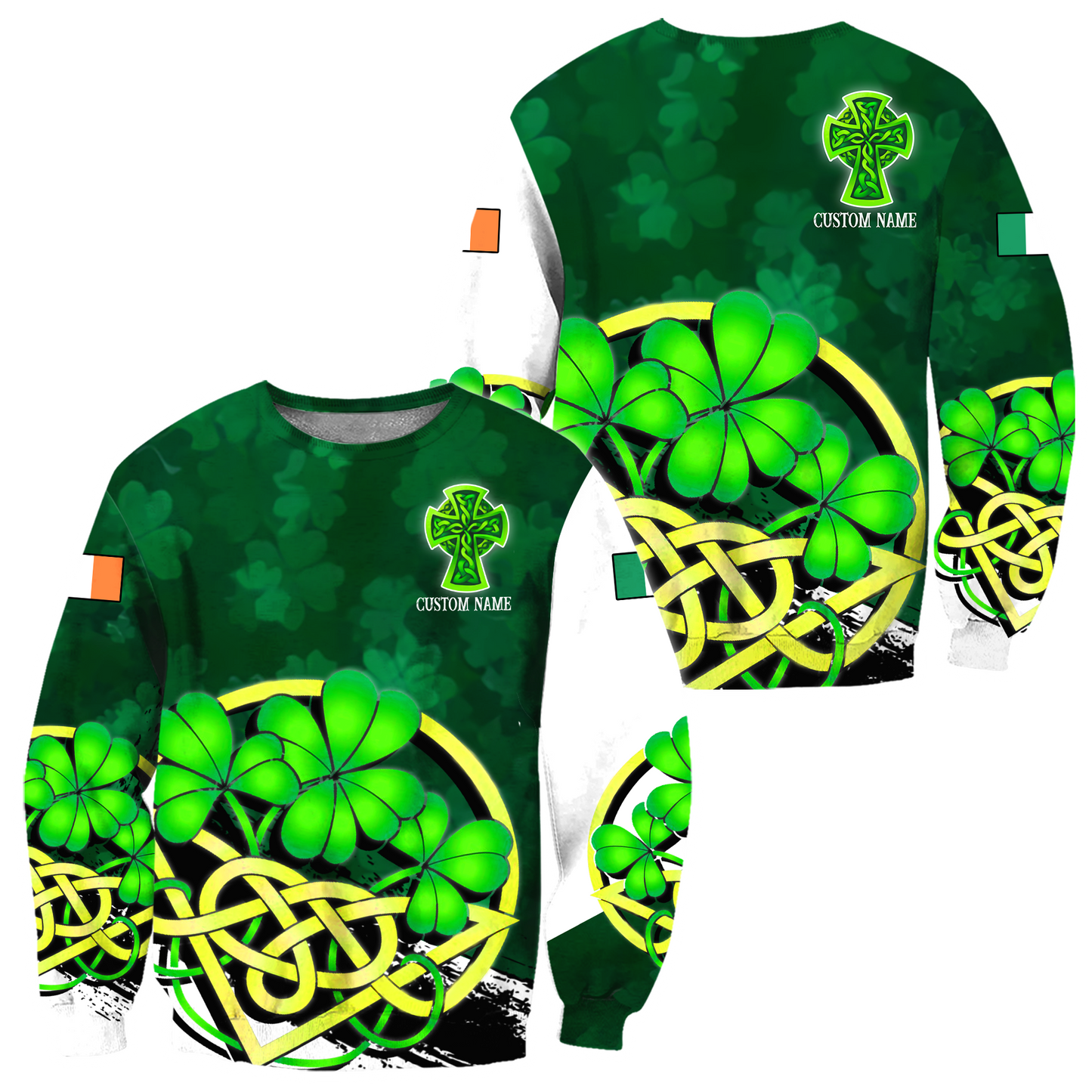 3D All Over Printed  Irish   St Patrick Day Unisex Shirts  SK04022101 Custom Name XT