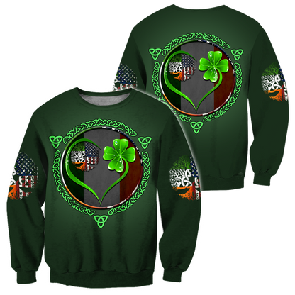 Premium Irish Saint Patrick's Day 3D Printed Unisex Shirts TN
