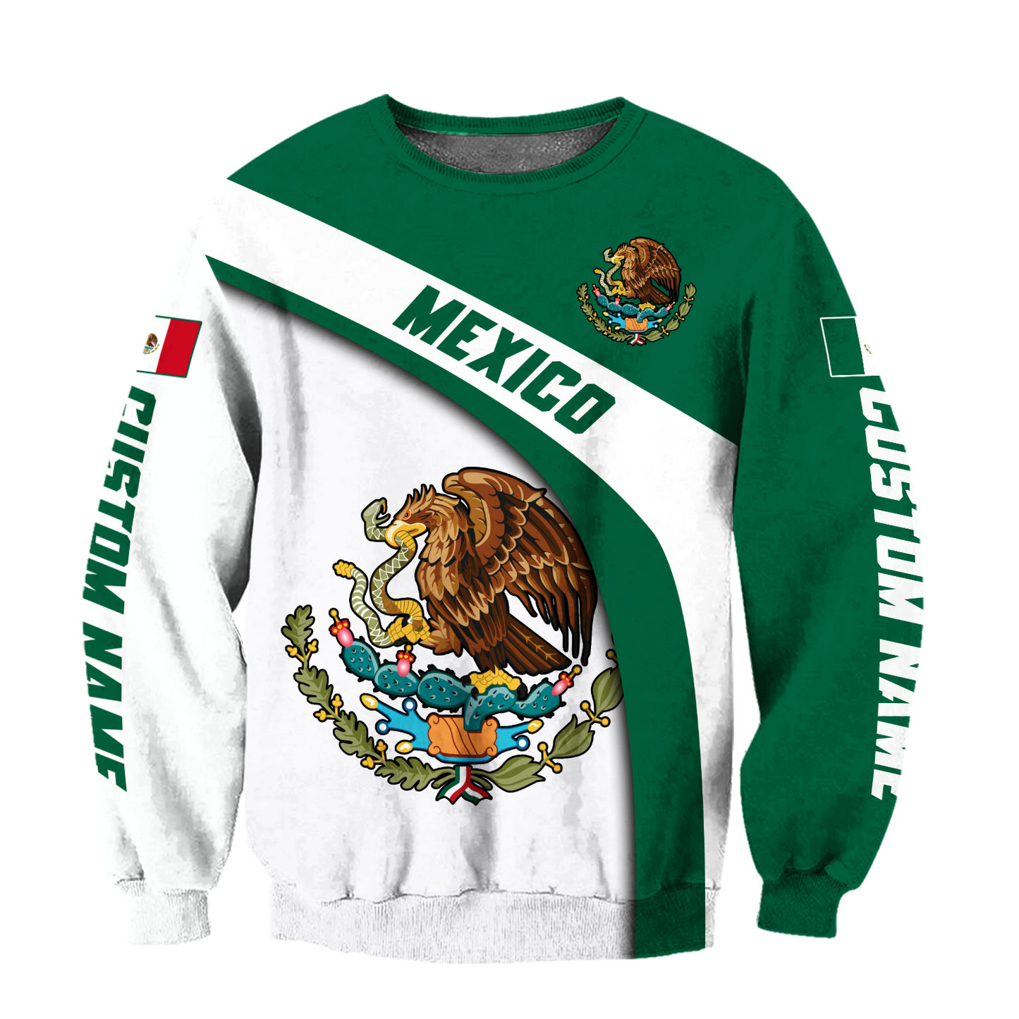 Persionalized Mexico 3D All Over Printed Shirts For TNA18032105