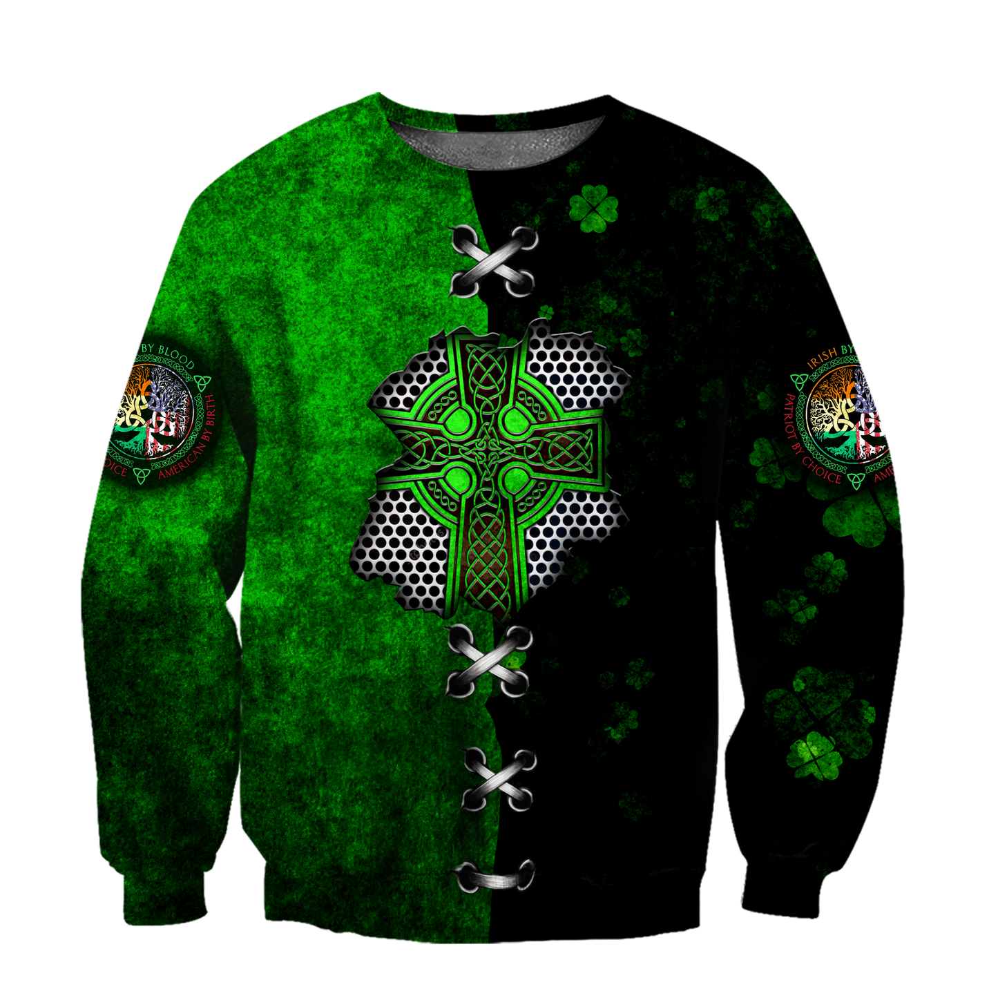 Irish Celtic Knot Cross in my heart St.Patrick day 3D Design shirts