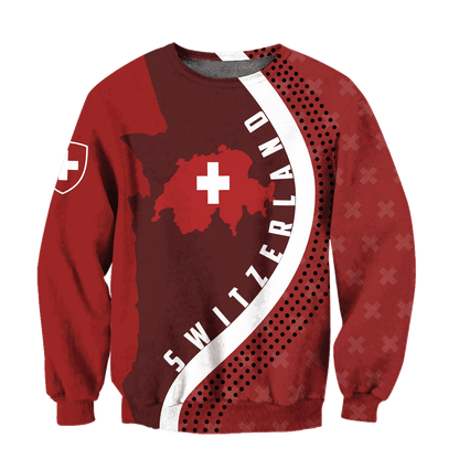 Switzerland 3D All Over Printed Unisex Shirts