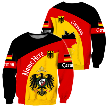 Personalized Name Germany 3D All Over Printed Unisex Shirts