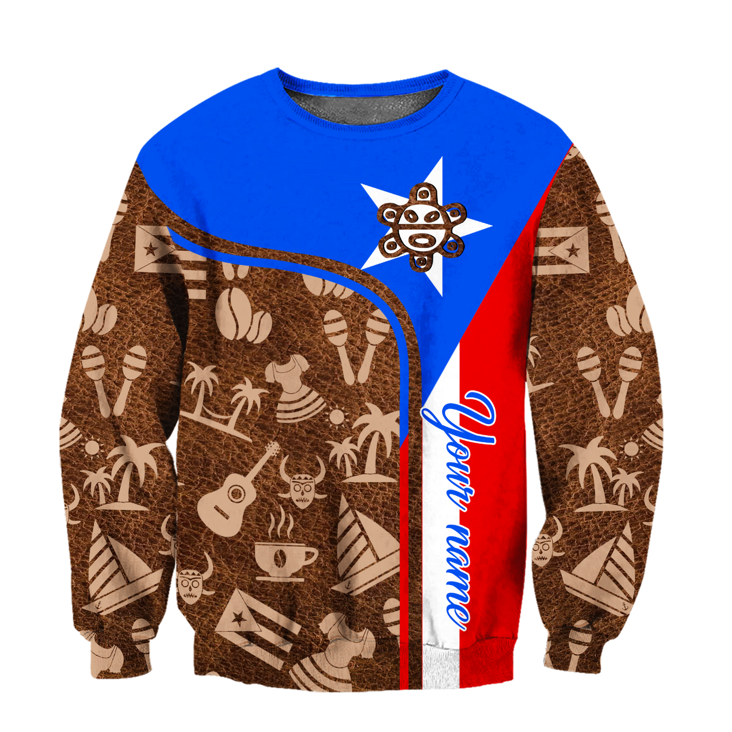 Customize Name Puerto Rico Symbol Hoodie For Men And Women MH06022104