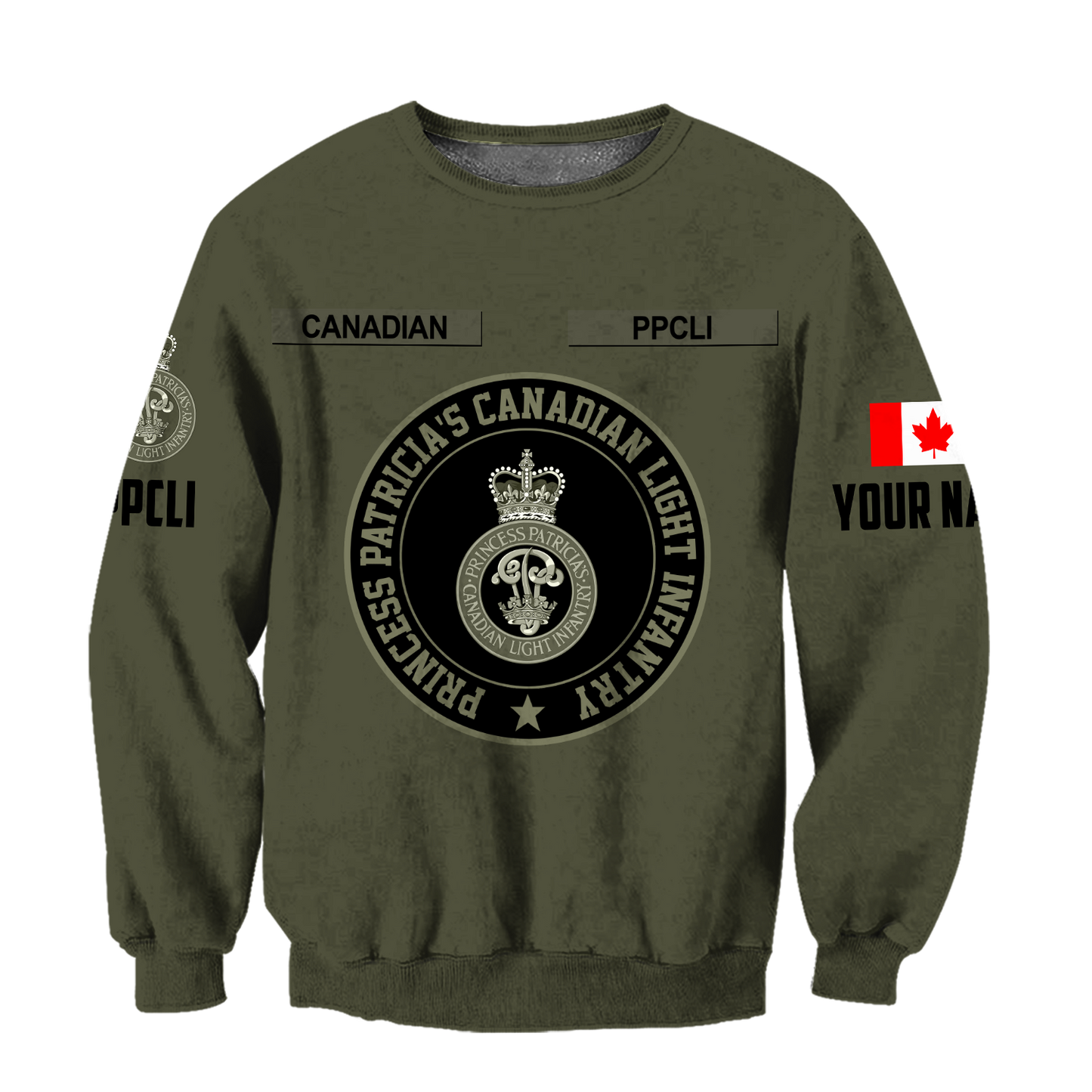 Custom Name XT Canadian Veteran PPCLI 3D Printed Clothes DA07042105