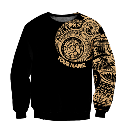 Amazing Polynesian Traditional Tattoo Personalized Unisex Deluxe Hoodie ML