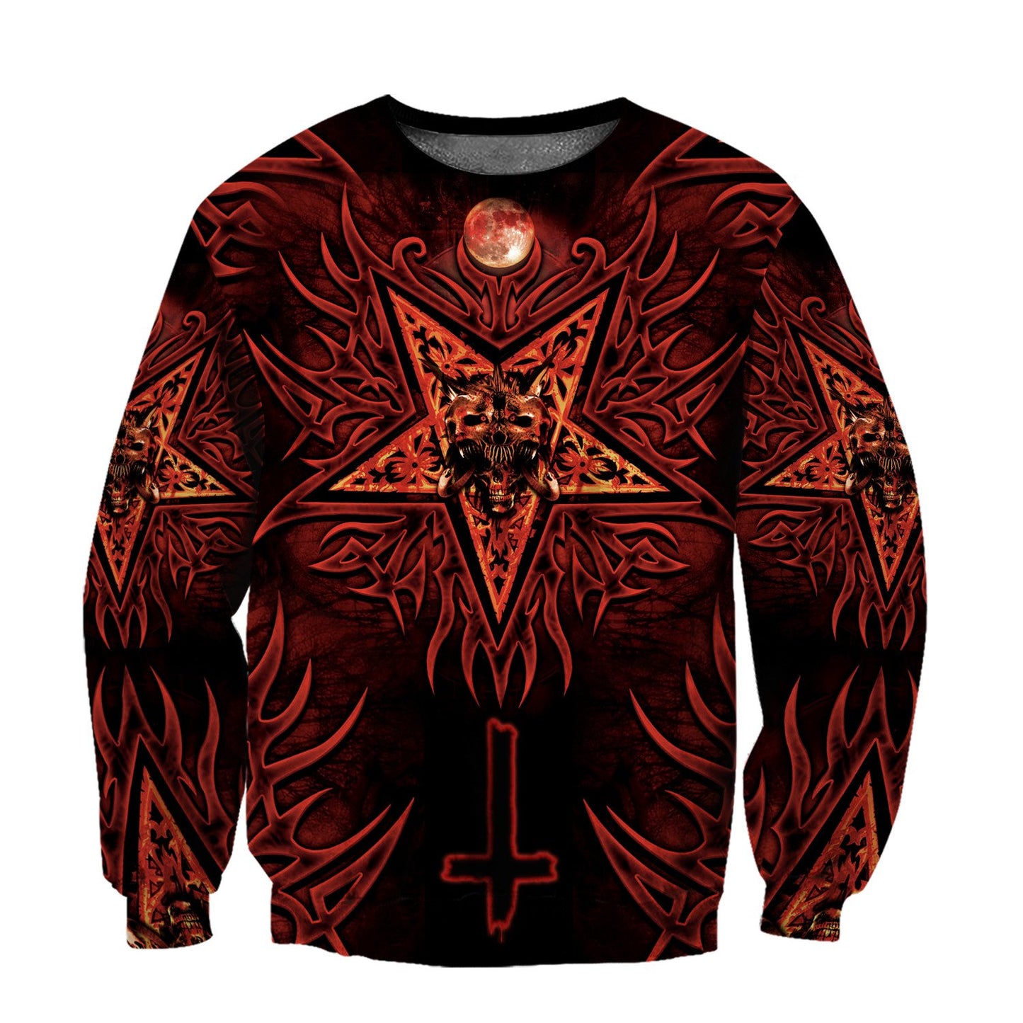 Skull Satanic Hoodie For Men And Women TNA12312001