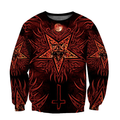 Skull Satanic Hoodie For Men And Women TNA12312001